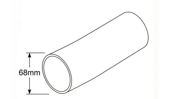 68mm cast iron pipe drawing - installed