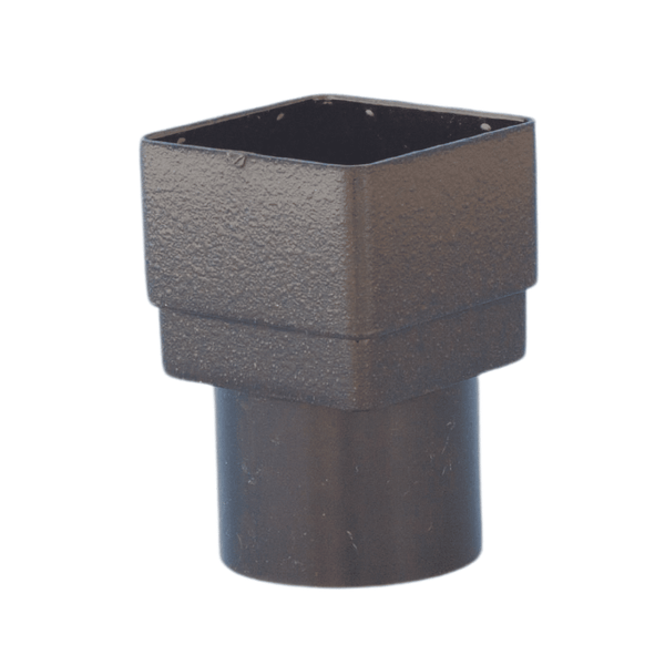 Aquaflow Cast Iron Effect 66mm Square/Round 68mm Downpipe Adaptor