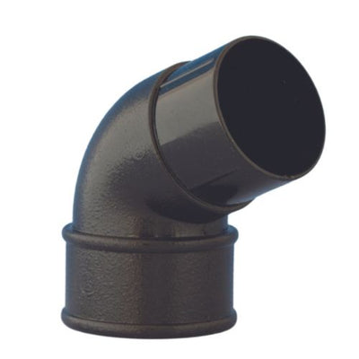 Aquaflow 68mm Cast Iron Effect Round Downpipe Offset Bend