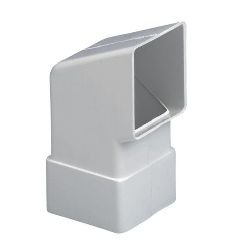 Aquaflow Square Downpipe Shoe White