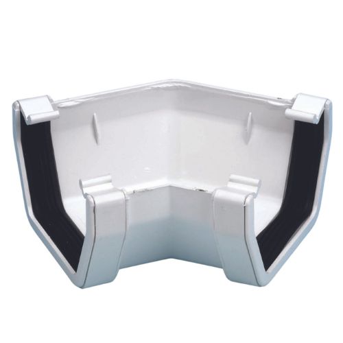 Square 120° Gutter Angle White