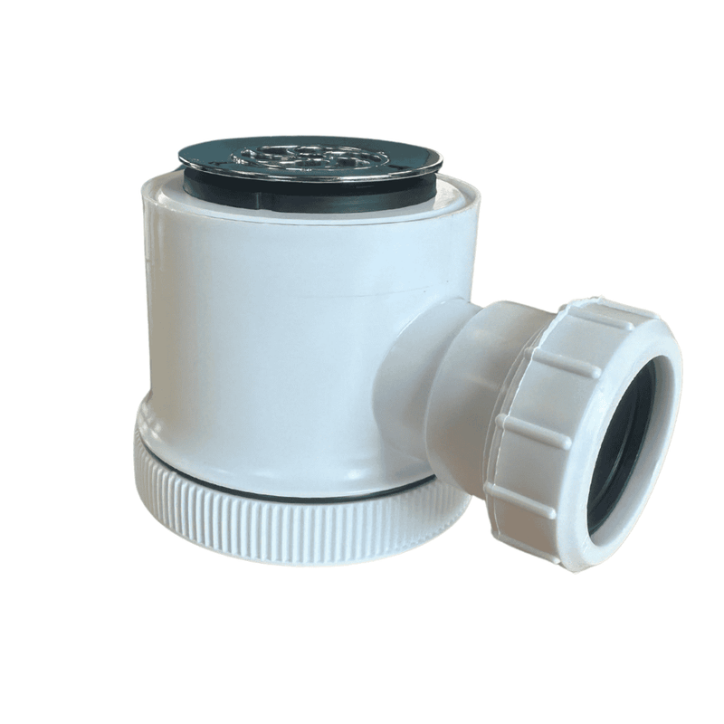 Aquaflow Chrome White Shower Trap