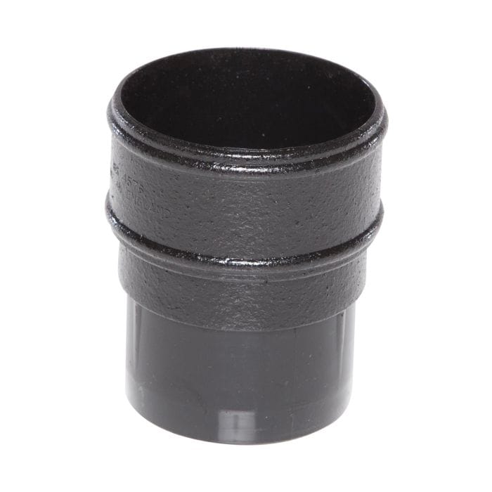 Aquaflow 68mm Cast Iron Effect Round Downpipe Socket