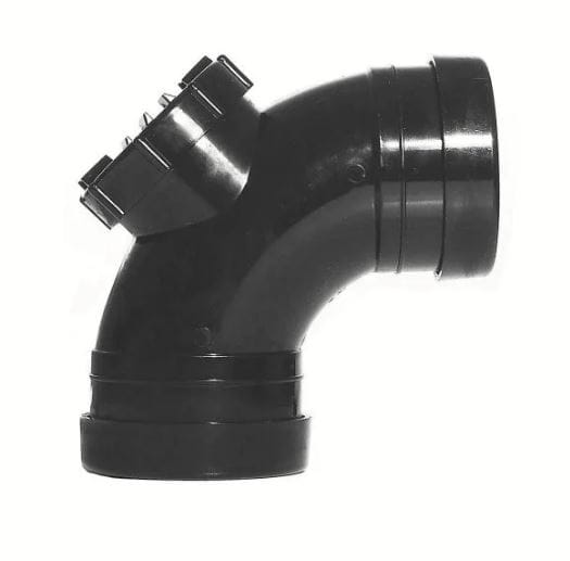 Aquaflow 110mm Access Bend 92.5° - installed