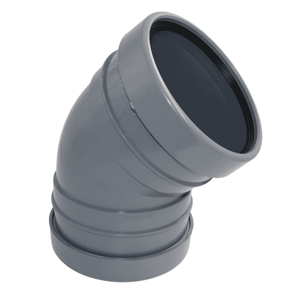 Aquaflow 160mm Double Socket Bend 135° - installed