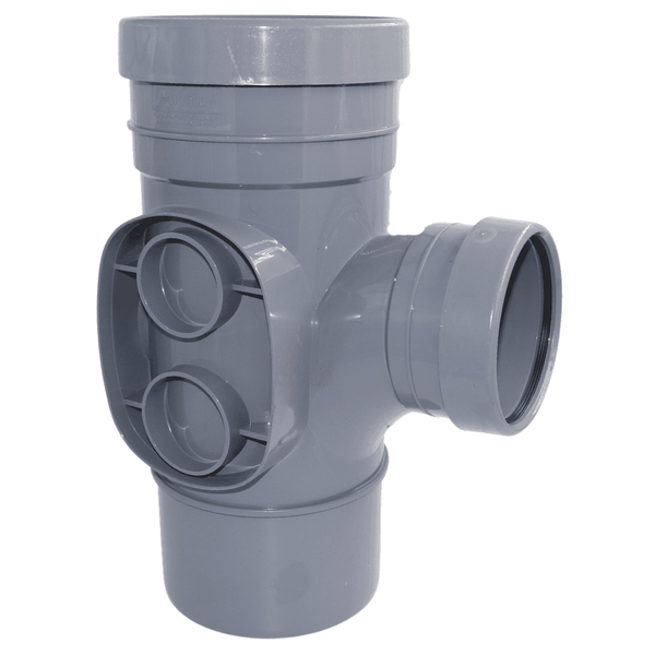 Aquaflow 160mm Double Socket Tee 92.5° - installed
