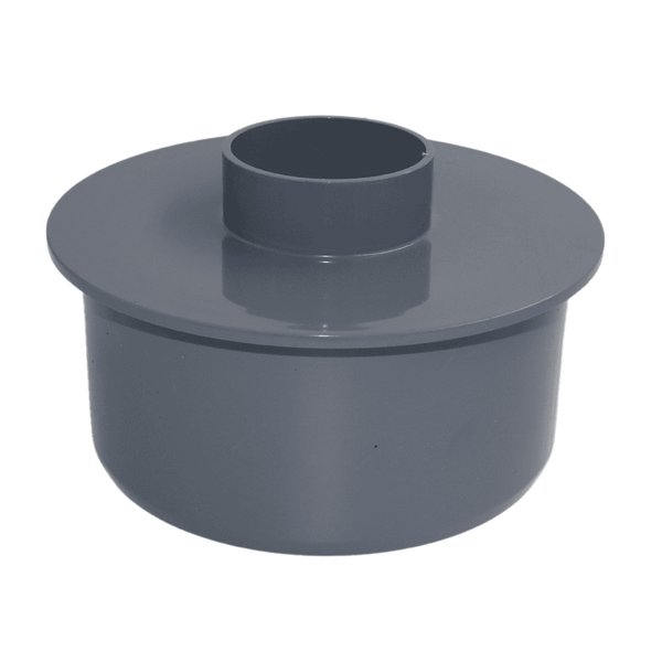 Aquaflow 160mm Push Fit Soil Pipe Socket Plug - installed