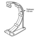 170mm uPVC Commercial Gutter Bracket Drawing