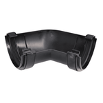 Aquaflow 112mm Half Round Gutter Angle 120° Black