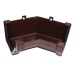 dark brown Aquaflow 130mm Internal 135° Ogee Gutter Angle