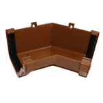 Light brown Aquaflow 130mm Internal 135° Ogee Gutter Angle