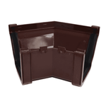 dark brown Aquaflow 130mm External 135° Ogee Gutter Angle
