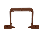 Brown Aquaflow Square Downpipe Clips Flush