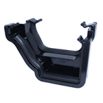 black left hand ogee square gutter adaptor