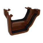 brown Aquaflow 130mm Right Hand Ogee Square Gutter Adaptor