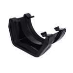 Black Aquaflow 114mm Square To Round Gutter Adaptor