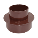 Brown Aquaflow Plastic 68mm Round to 110mm Soil Pipe Adaptor