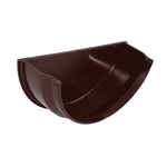 Brown Aquaflow Plastic Half Round Internal Stopend