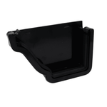 black Aquaflow Left Hand Klassic 130mm External Ogee Stop End