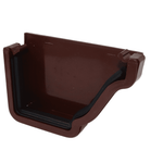 dark brown Aquaflow Right Hand Klassic 130mm External Ogee Stop End