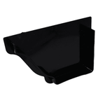 black Aquaflow 130mm Left Hand Internal Ogee Stop End