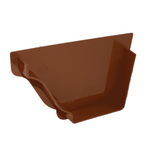 Light brown Aquaflow 130mm Left Hand Internal Ogee Stop End