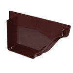 dark brown Aquaflow 130mm Right Hand Internal Ogee Stop End