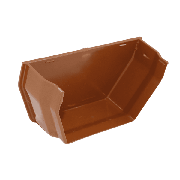 Light Brown Square Internal Stop End - installed