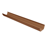 114mm Square Plastic Gutter 2m