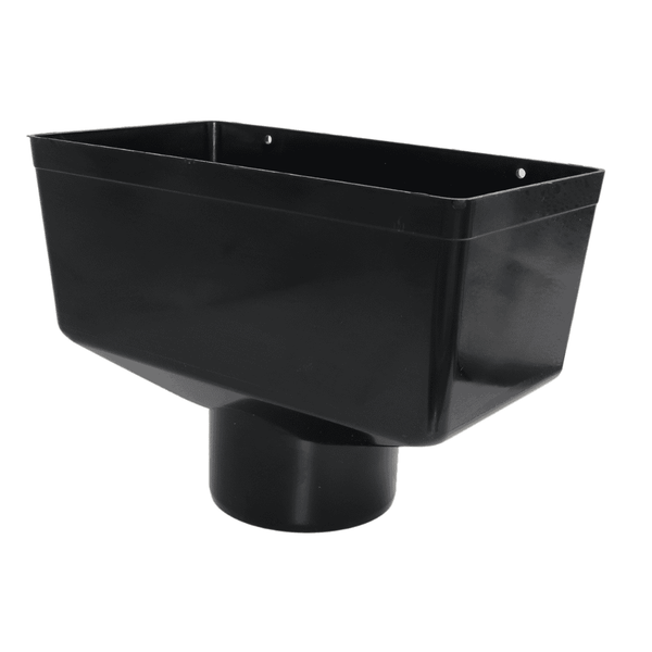 Black Aquaflow Plastic 110mm Hopper