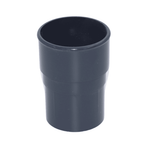 Grey Aquaflow Round Plastic Downpipe Socket