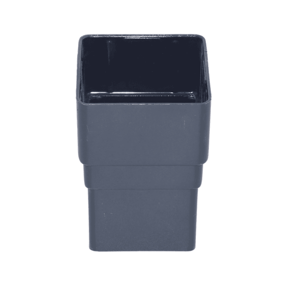 Aquaflow 66mm Square Downpipe Socket - installed