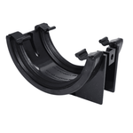 Black Aquaflow 112mm Plastic Half Round Gutter Union Bracket