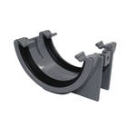 Grey Aquaflow 112mm Plastic Half Round Gutter Union Bracket