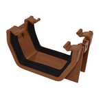 Brown Aquaflow 114mm Square Gutter Union Bracket