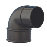 Aquaflow 68mm Cast Iron Effect Round Downpipe Offset Bend 92.5°