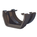 Aquaflow Cast Iron Effect 114mm Square Gutter To 112 mm Half Round Gutter Adaptor