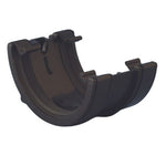 Aquaflow 112mm Half Round Cast Iron Effect Gutter Union