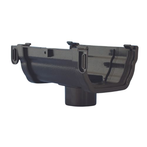 Aquaflow 114mm Ogee Cast Iron Effect Running Outlet