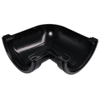 Aquaflow 120mm Half Round Deep Flow Gutter Angle 90° Black