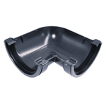 Aquaflow 120mm Half Round Deep Flow Gutter Angle 90° Grey
