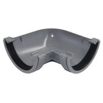 Aquaflow 120mm Half Round Deep Flow Gutter Angle 90° white Grey L