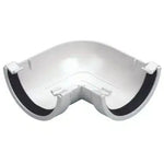Aquaflow 120mm Half Round Deep Flow Gutter Angle 90° white