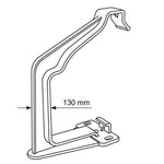 Aquaflow 130mm Klassic Ogee Fascia Bracket Drawing