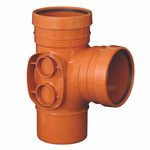 Aquaflow 160mm 87.5° Double Socket Reducer Branch