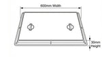 Aquaflow 24x18 Galvanised Manhole Cover & Frame drawing