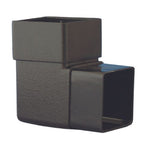 Aquaflow 68mm Square Cast Iron Effect Downpipe Offset Bend 92.5°