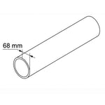 Aquaflow 68mm Round Plastic Downpipe drawing