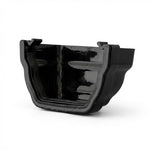 Aquaflow 114mm Krown Ogee Cast Iron Effect Gutter External Stop End