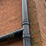 Aquaflow Round Plastic 112.5° Downpipe Y-Branch Fitted